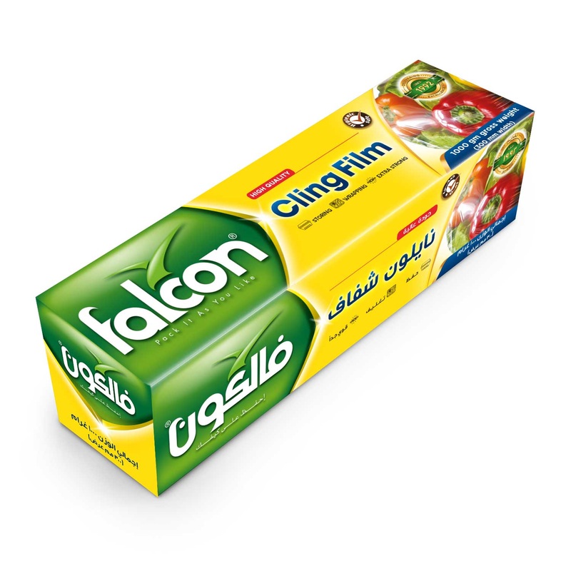 Falcon Cling Film 300mm Width, 1000g Gross Weight, Extra Strong-Wrapping-Storing