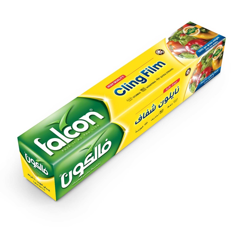 Falcon Cling Film 450mm Width, 1500g Gross Weight, Extra Strong-Wrapping