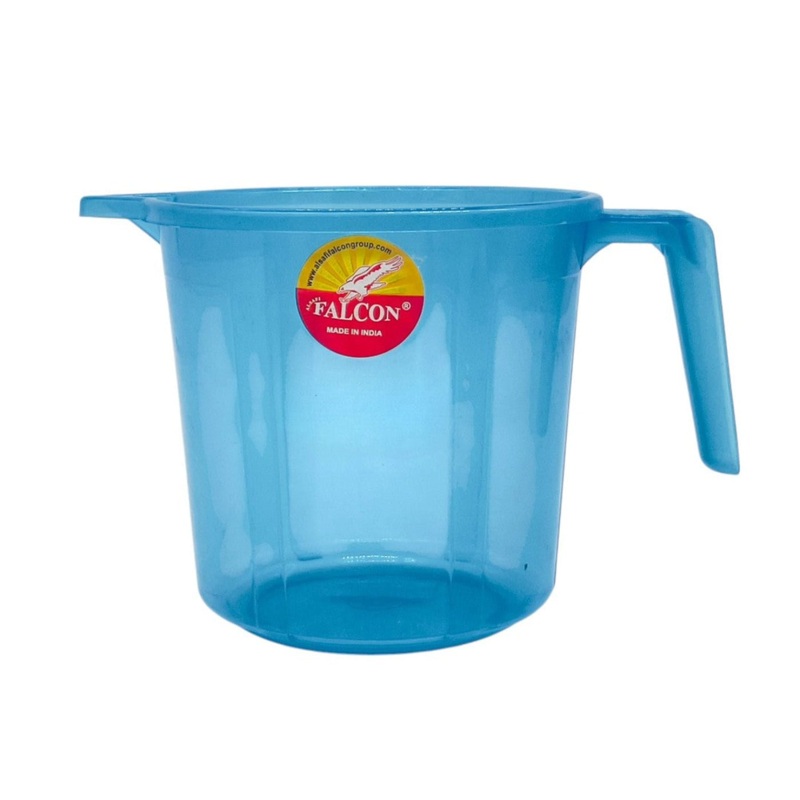 FALCON Transparent Plastic Mug 2000ml, Blue