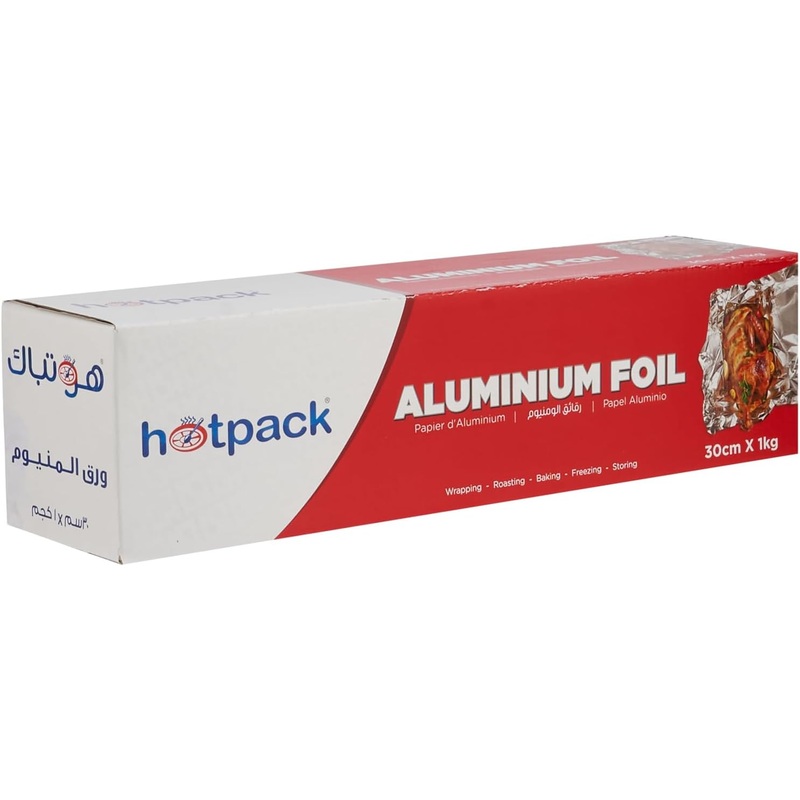 Hotpack Aluminium Foil 300mm Width, 1000g Gross Weight, Cooking-Storing-Wrapping
