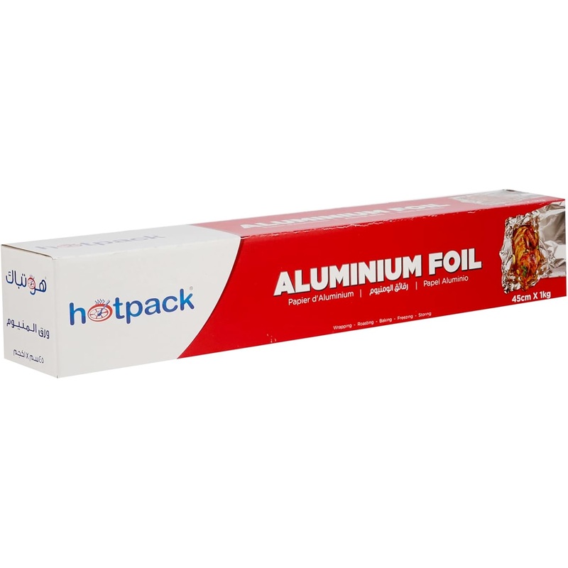 Hotpack Aluminium Foil 450mm Width, 1000g Gross Weight, Cooking-Storing-Wrapping