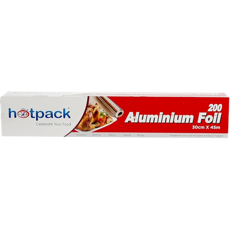 Hotpack Aluminium Foil 45m*30cm, Cooking-Storing-Wrapping