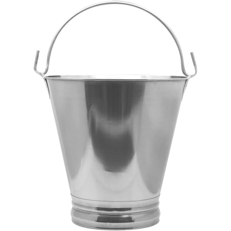 Raj Steel Bucket SB0002, Water Bucket Storage Container Bathroom Accessories- 6Liter