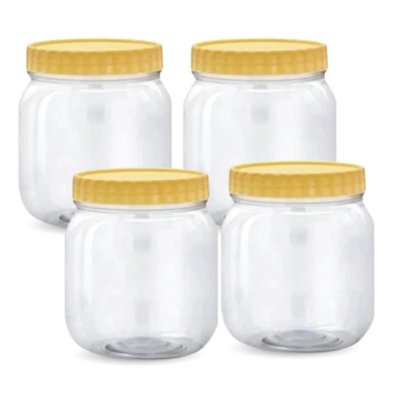 SUNPET Leakproof 1000ml Round Container Pack of 4pcs