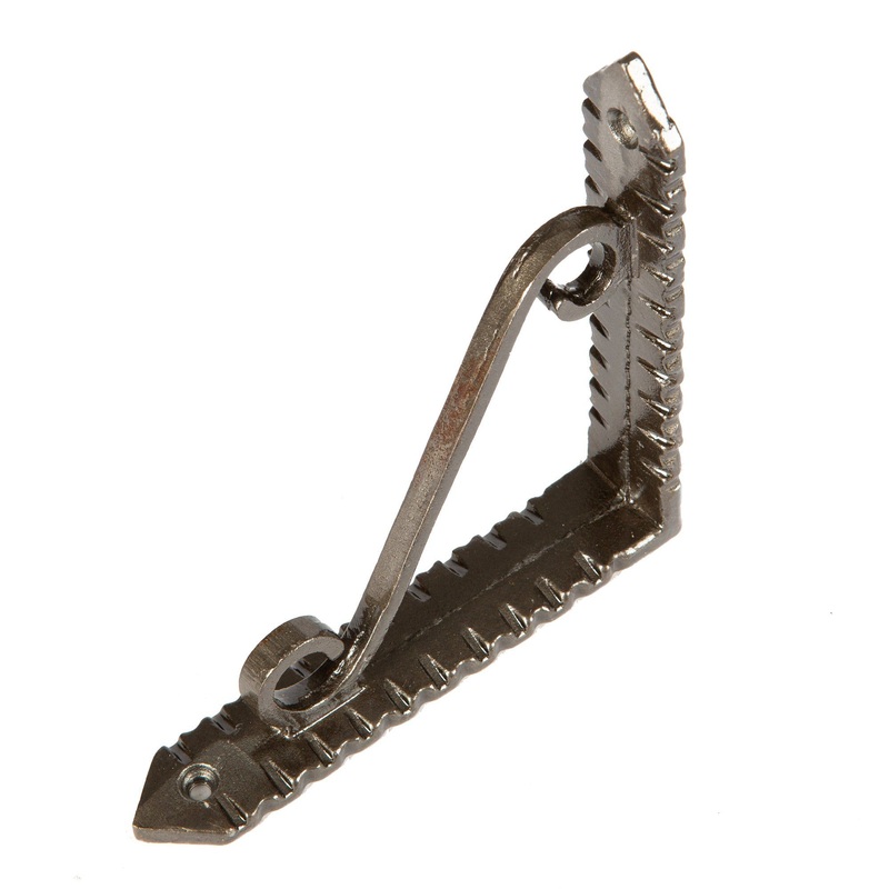 105mm Notched Scroll Iron Shelf Bracket