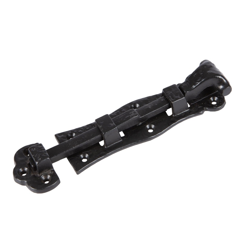140mm Black Straight Antique Fish Tail Surface Bolt