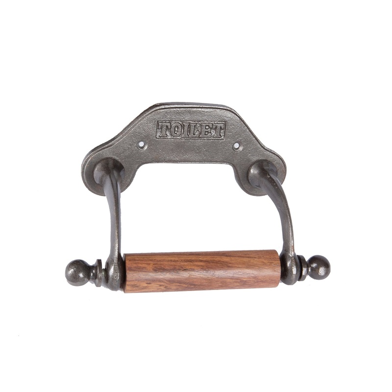 180mm Grey Industrial Toilet Roll Holder