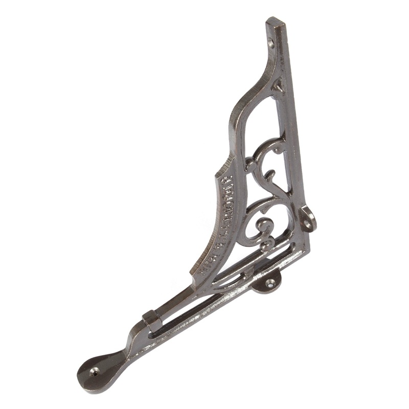 200mm Ornate Iron Shelf Bracket