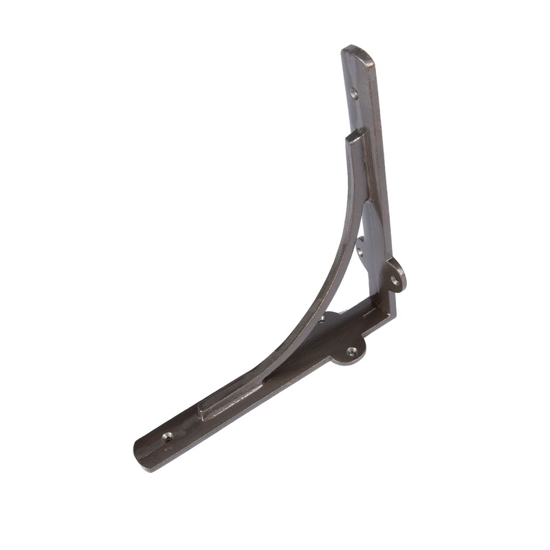 205mm Curved Iron Shelf Bracket