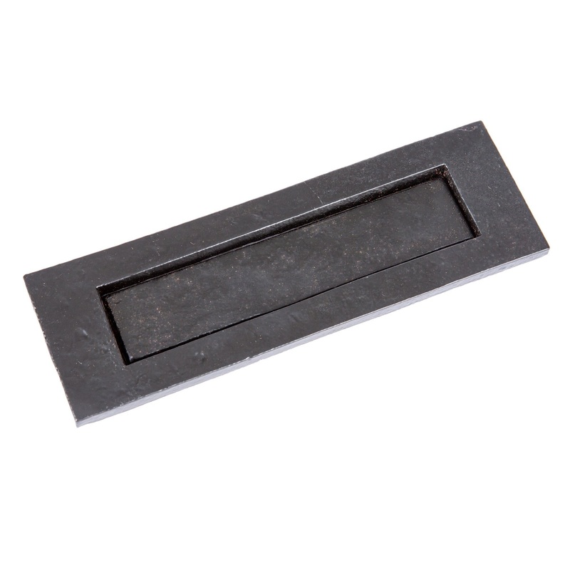 255mm x 85mm Black Rustic Letter Plate