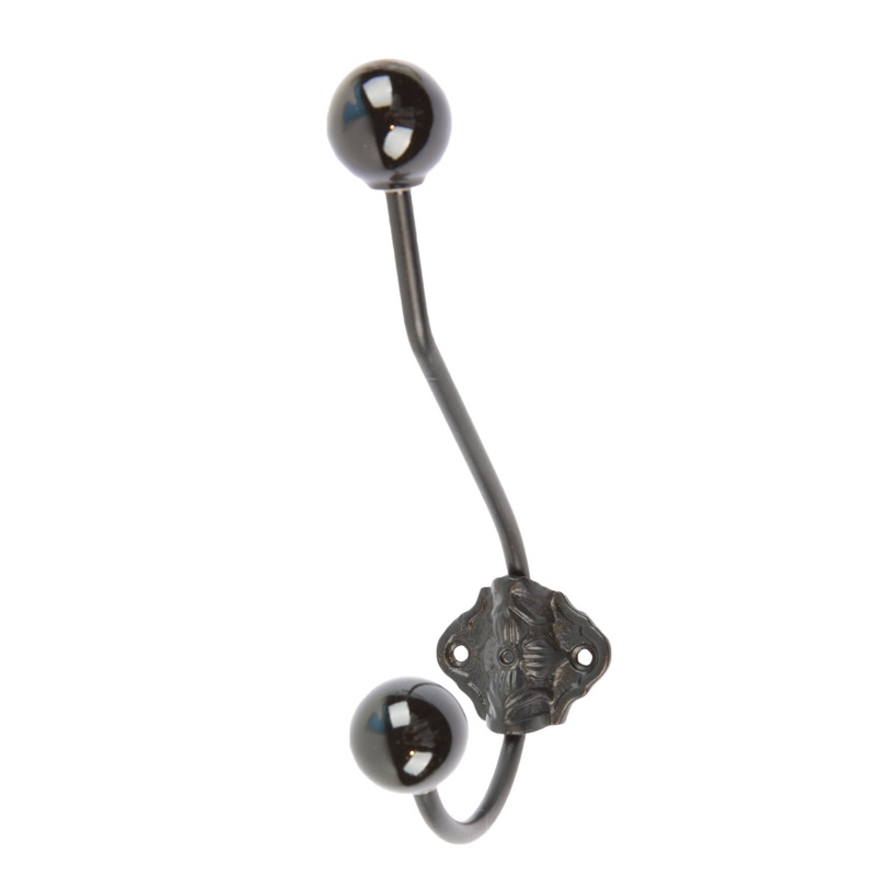 50mm x 180mm Ceramic Ball Hat & Coat Hook