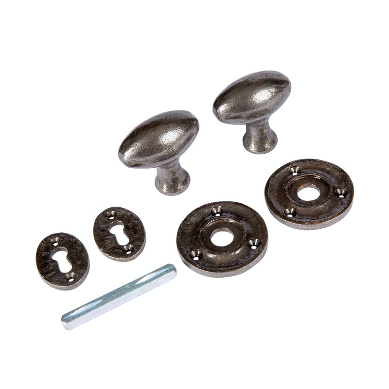 60mm Oval Rim & Mortice Door Knob