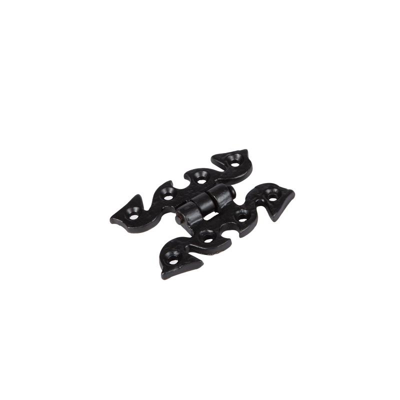 70mm Black Ornate Cabinet Hinge