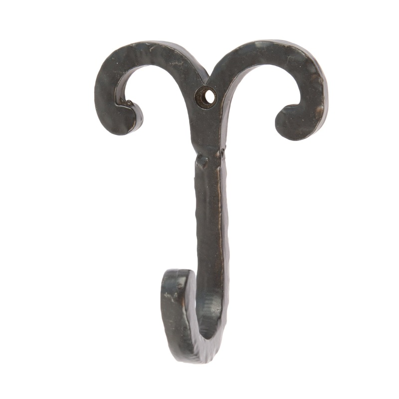 70mm x 90mm Black Wire Coat Hook