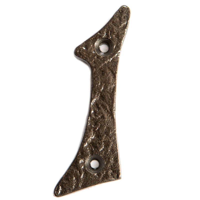 80mm Grey Rustic Iron House Number 1