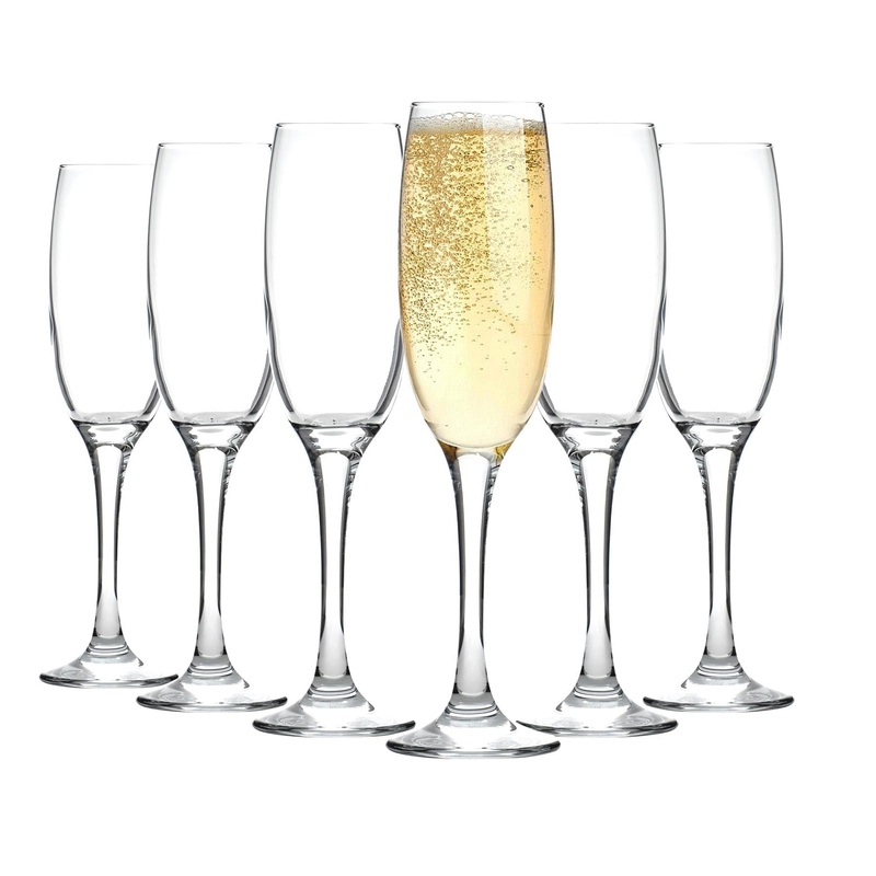 220ml Venue Glass Champagne Flutes - Pack of Six