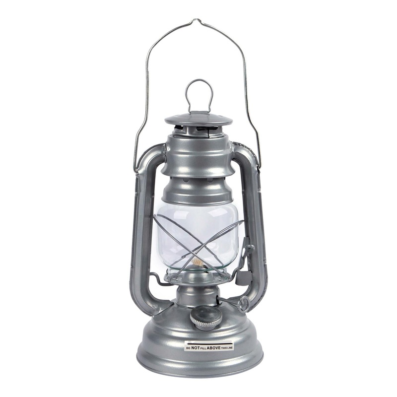 25cm Metal Paraffin Hurricane Lantern