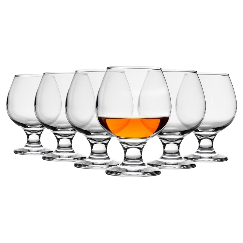 390ml Misket Brandy Snifter Glasses - Pack of Six