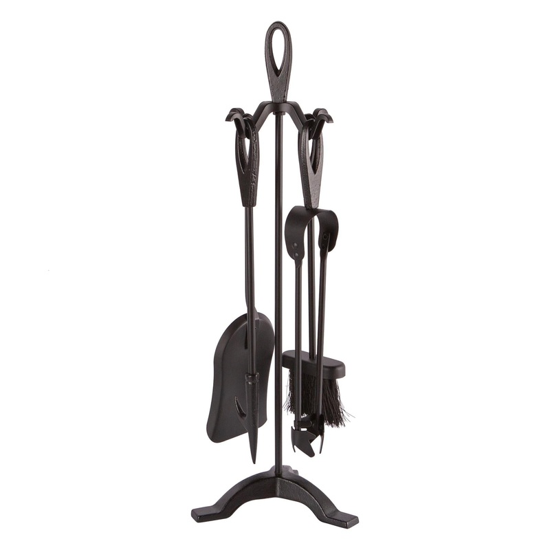 5pc Black 'Slindon' Fireside Companion Set