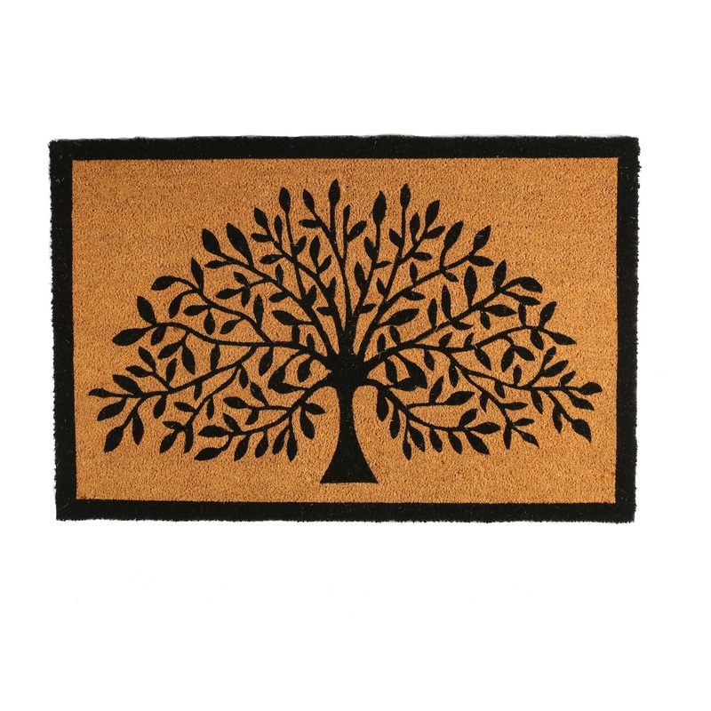 90cm x 60cm Tree of Life Coir Door Mat