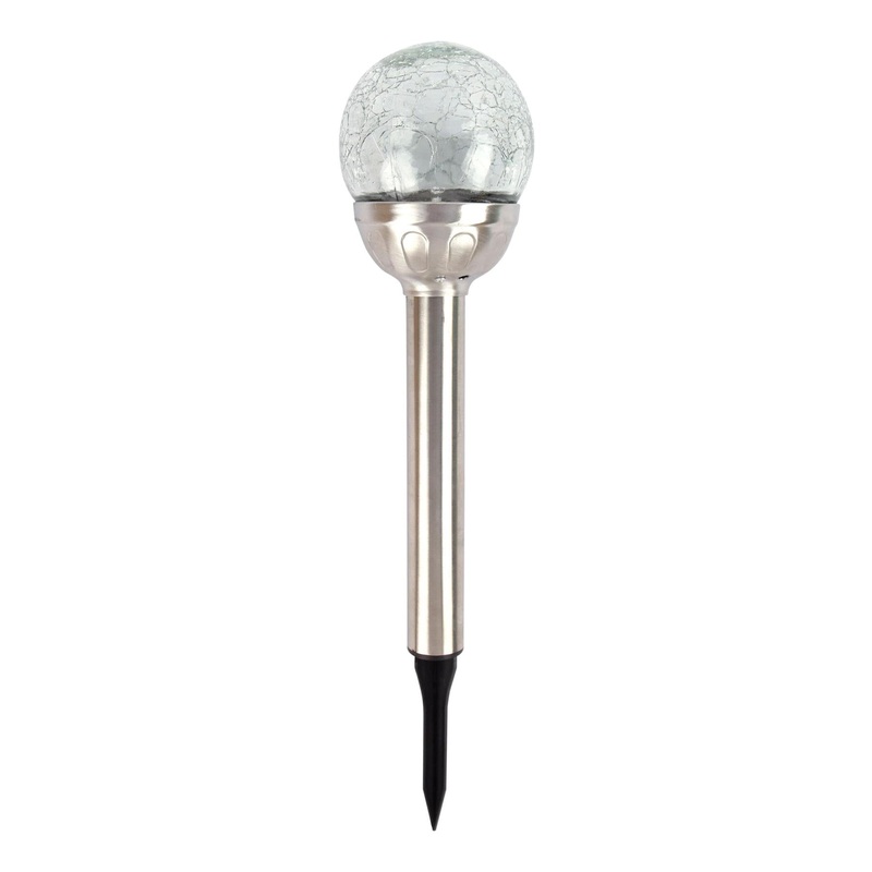 Colour Changing Crackle Ball Solar Pathway Light
