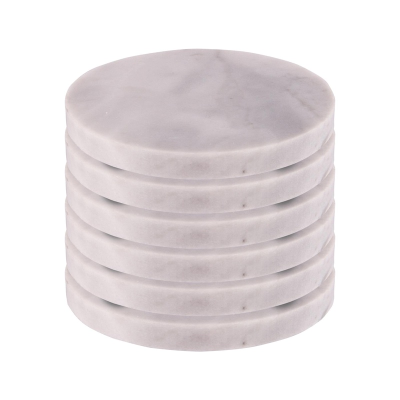 Round Marble Coasters - Pack of Six