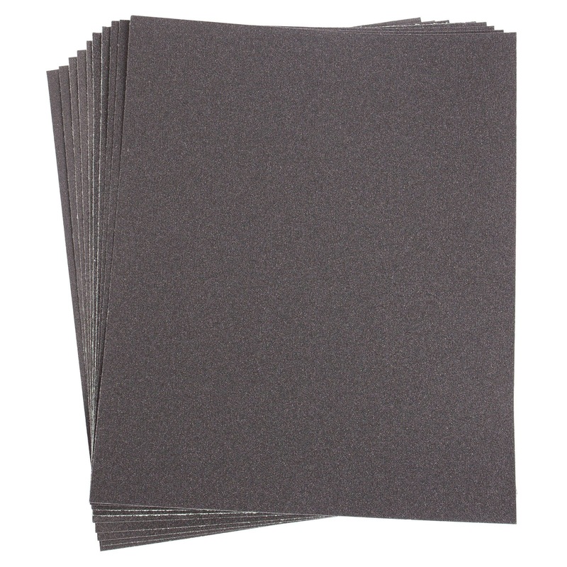10pc Wet & Dry Sandpaper Set - Assorted Grits