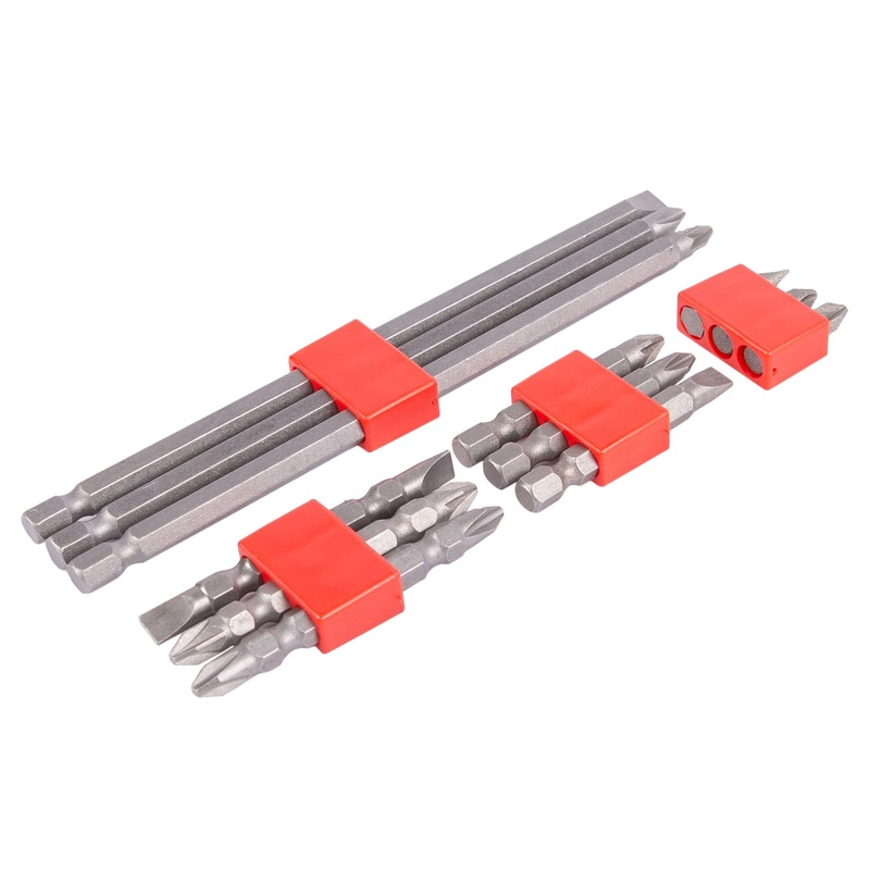 12pc Carbon Steel Screwdriver Bit Set