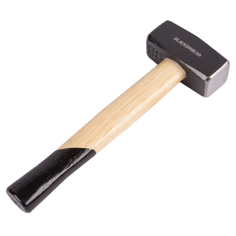 1kg Carbon Steel Club Hammer with Wooden Handle