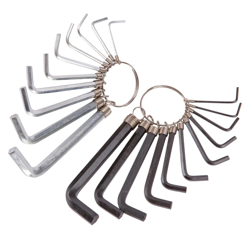 20pc Multicolour Carbon Steel Hex Key Set