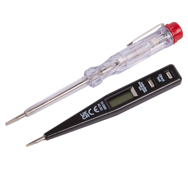 2pc Black Mains Tester & Circuit Tester Set