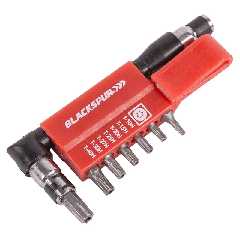 9pc Carbon Steel Offset Tamper-Proof Screwdriver Bit Set