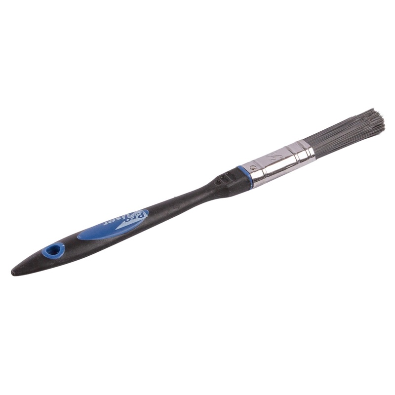 Black 1.5cm Plastic No Bristle Loss DIY Paint Brush