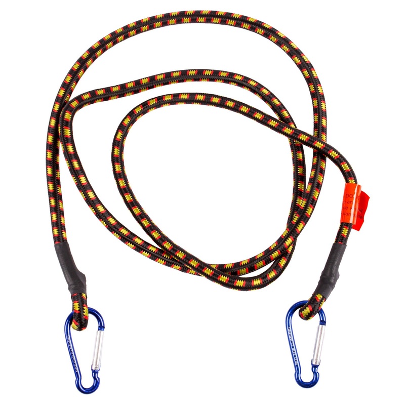 Black 1.8m Bungee Cord with Spring Snap