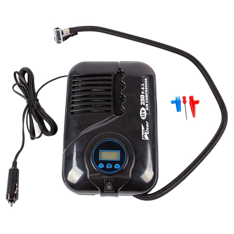 Black 12V 250psi Digital Electric Pump