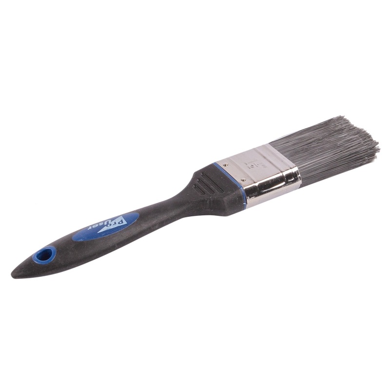 Black 4cm Plastic No Bristle Loss DIY Paint Brush