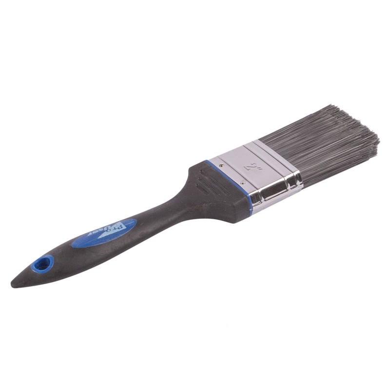Black 5cm Plastic No Bristle Loss DIY Paint Brush