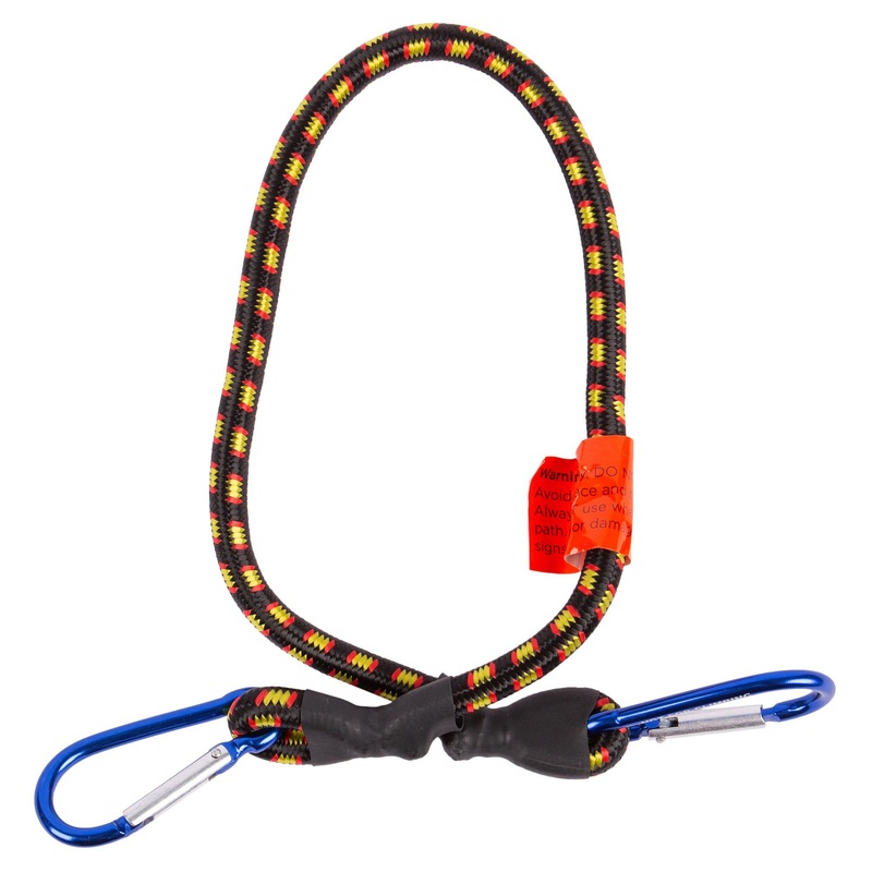 Black 60cm Bungee Cord with Spring Snap
