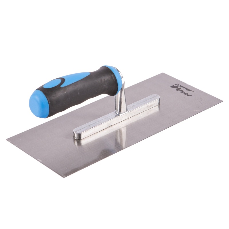 Blue 12cm x 28cm Steel Plastering Trowel