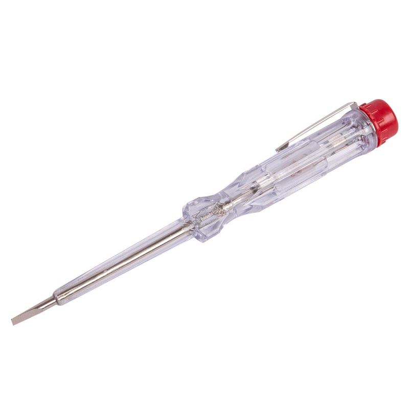Clear 14cm Mains Tester