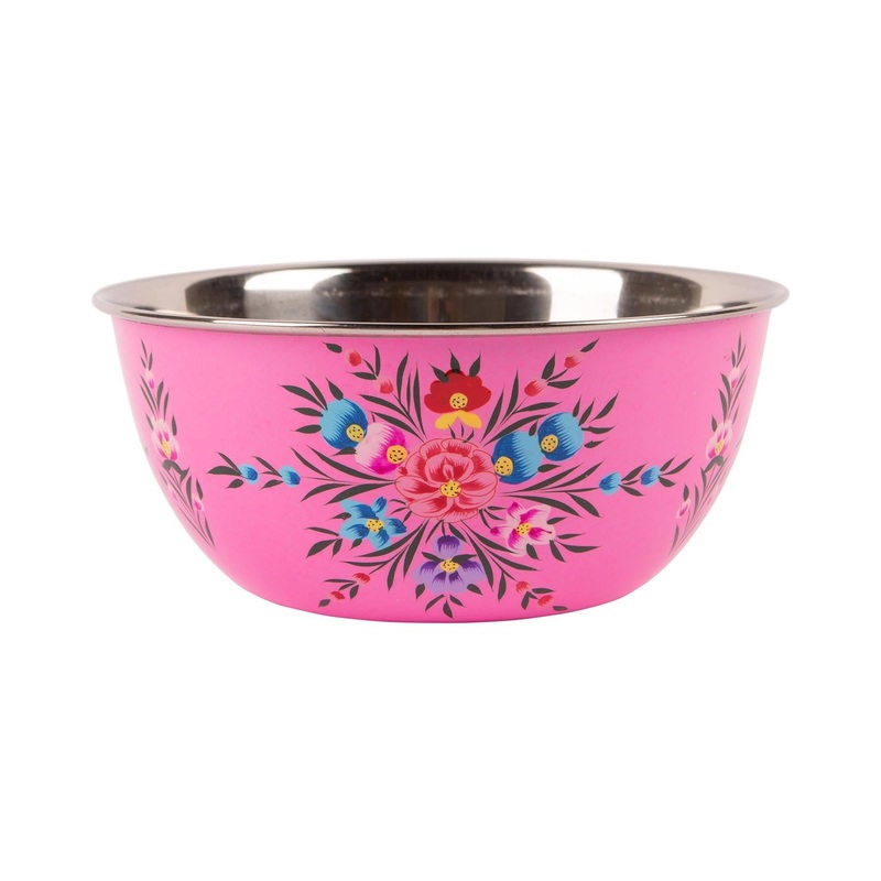 Pansy 21.5cm Stainless Steel Picnic Bowl