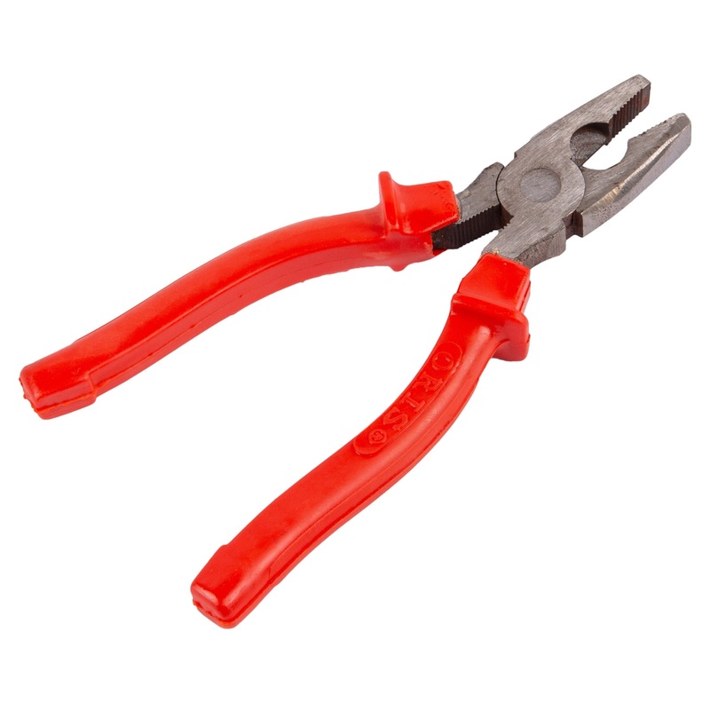 Red 15cm Cast Iron Combination Pliers