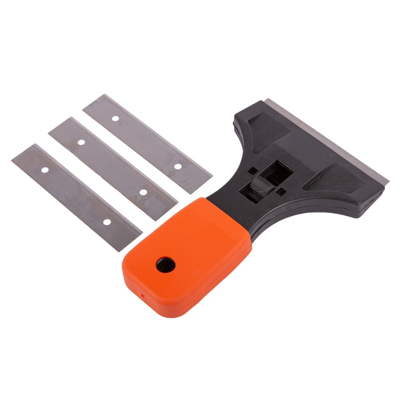 Red Safety Window Scraper