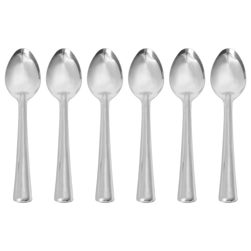 Stainless Steel Teaspoons - Pack of 6