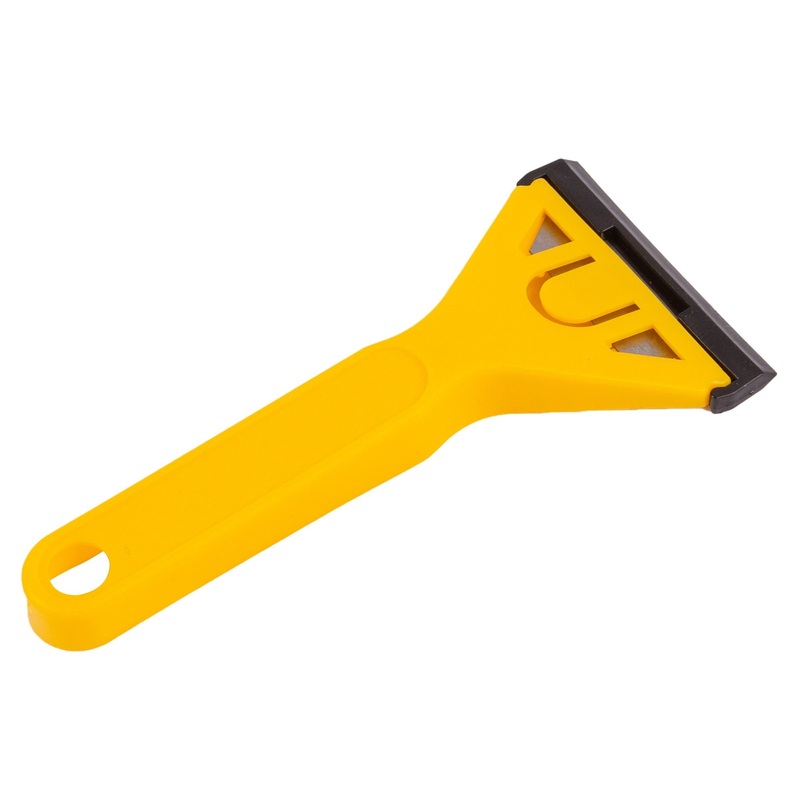 Yellow 14.5cm x 6cm Carbon Steel Window Scraper