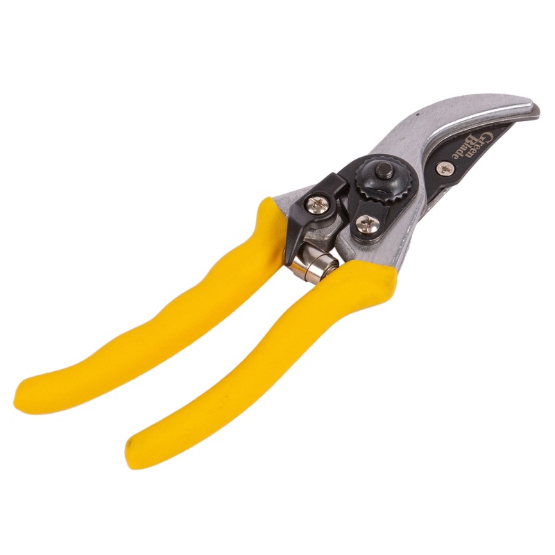 Yellow 20.5cm Deluxe Carbon Steel Secateurs