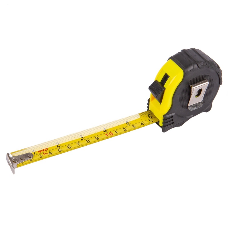 Yellow Dual-Blade 5m x 19mm Retractable Tape Measure