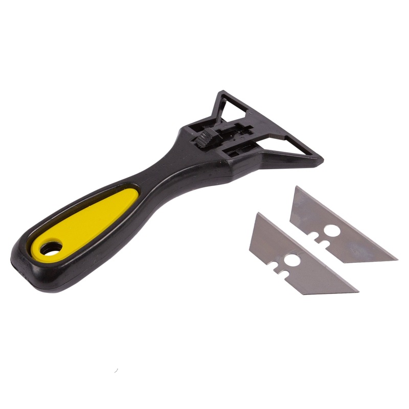 Yellow Heavy-Duty Paint Scraper