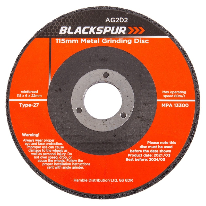 115mm x 6mm (4.5") Metal Grinding Disc
