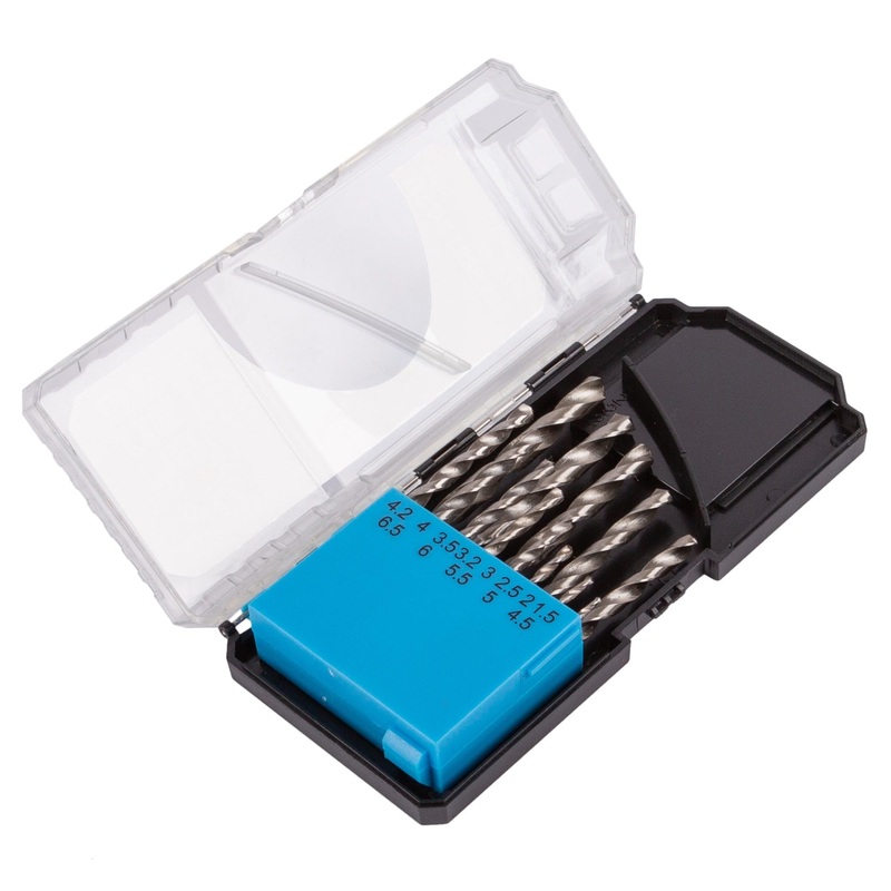 13pc 1.5-6.5mm Steel HSS Drill Bit Set